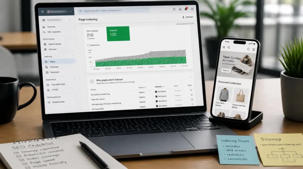 The reason your Shopify store is not showing on Google might be non-indexation