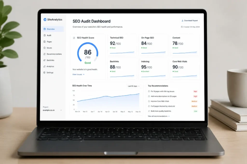 A professional SEO audit costs between £500 and £10,000+ in the UK.