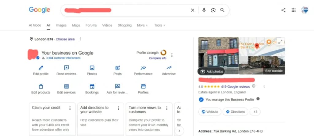 The GMB optimisation means updating your business’s Google profile