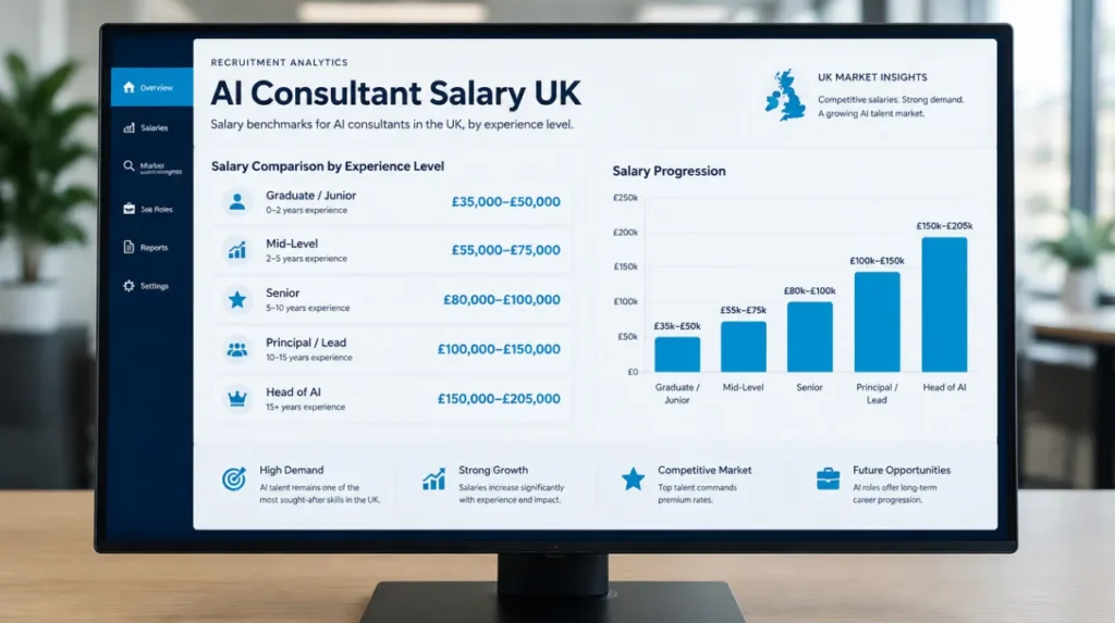 AI Consultant Salary UK: Breakdown by Experience Level