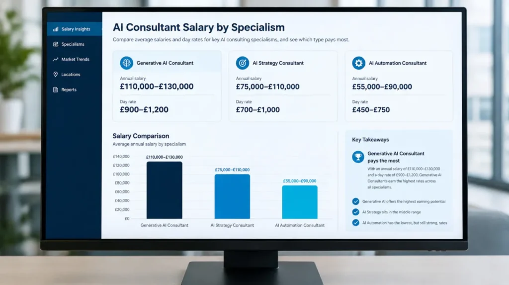 Not all consultants in artificial intelligence earn the same level of money