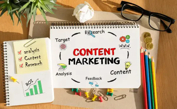 Briefing notes and copy drafts prepared for a UK business